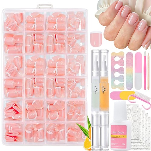Falsche nägel tips set - set, french